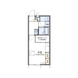 1K Apartment in Nishinochicho - Kishiwada-shi Floorplan