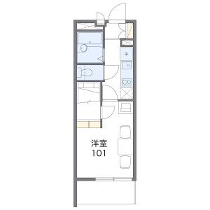 1K Mansion in Makuharicho - Chiba-shi Hanamigawa-ku Floorplan