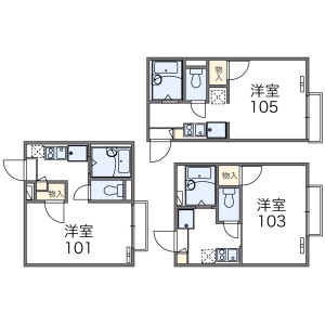 1K Apartment in Besshiyo - Yokohama-shi Minami-ku Floorplan