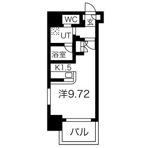 1R Mansion in Osu - Nagoya-shi Naka-ku Floorplan
