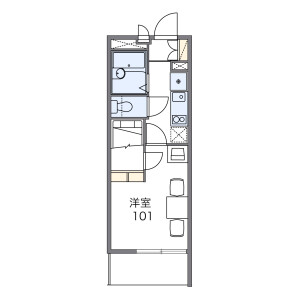1K Mansion in Yoshizuka - Fukuoka-shi Hakata-ku Floorplan