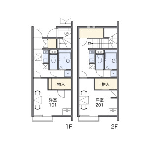 1K Apartment in Shiojicho - Nagoya-shi Mizuho-ku Floorplan