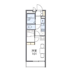 1K Mansion in Motohamacho - Amagasaki-shi Floorplan