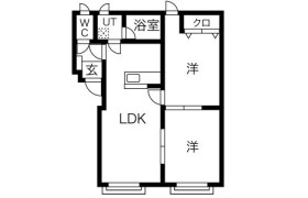 2LDK Apartment in Kikusuimotomachi 8-jo - Sapporo-shi Shiroishi-ku