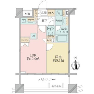 1LDK {building type} in Shibuya - Shibuya-ku Floorplan