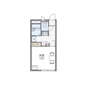 1K Apartment in Magamoto - Saitama-shi Minami-ku Floorplan