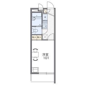 1K Mansion in Suwa - Tama-shi Floorplan