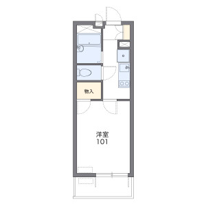 1K Mansion in Kanayama - Nagoya-shi Naka-ku Floorplan