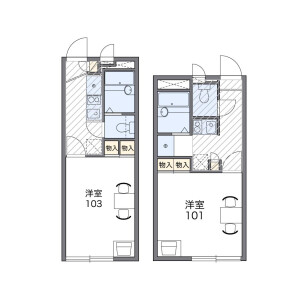 1K Apartment in Higashitamiya - Hirakata-shi Floorplan