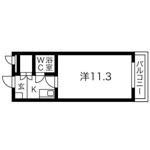 1K Mansion in Shimanochi - Osaka-shi Chuo-ku Floorplan