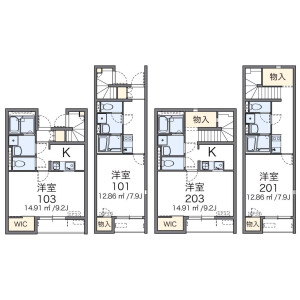 1K Apartment in Kamiisshiki - Edogawa-ku Floorplan
