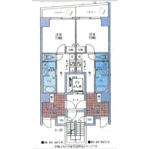 1K Mansion in Komagata - Taito-ku Floorplan