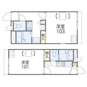 1K Apartment in Shonai higashimachi - Toyonaka-shi Floorplan