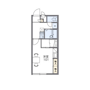 1K Apartment in Minaminakane - Chita-gun Taketoyo-cho Floorplan
