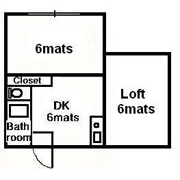 1DK Apartment in Minamitanaka - Nerima-ku Floorplan