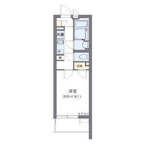 1K Mansion in Taikotori - Nagoya-shi Nakamura-ku Floorplan