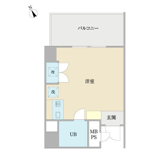 1R {building type} in Senzoku - Taito-ku Floorplan