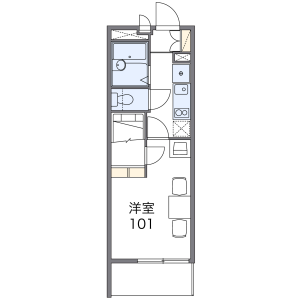 1K Mansion in Teraodai - Ayase-shi Floorplan