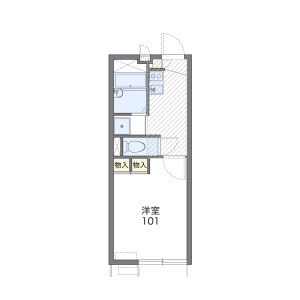 1K Apartment in Nagasu nakadori - Amagasaki-shi Floorplan