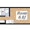 1K Apartment to Rent in Osaka-shi Tennoji-ku Floorplan