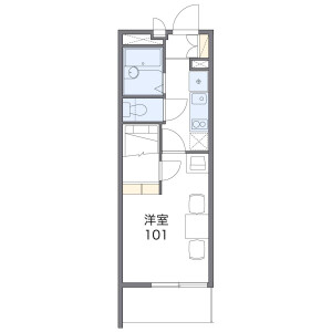 1K Mansion in Midoricho - Sakai-shi Sakai-ku Floorplan