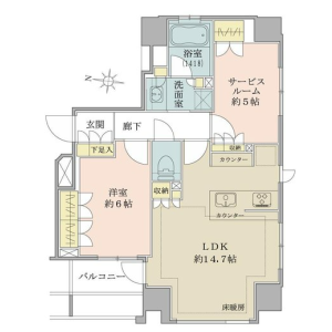 1SLDK {building type} in Kandajimbocho - Chiyoda-ku Floorplan