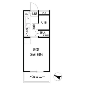 1R Mansion in Kizuki sumiyoshicho - Kawasaki-shi Nakahara-ku Floorplan