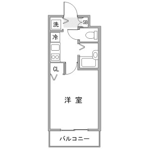 1K Mansion in Nakaikegami - Ota-ku Floorplan