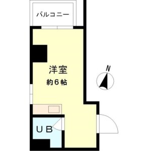 1R 맨션 in Nishiazabu - Minato-ku Floorplan