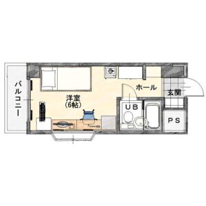 1R Mansion in Chuo - Yokohama-shi Nishi-ku Floorplan