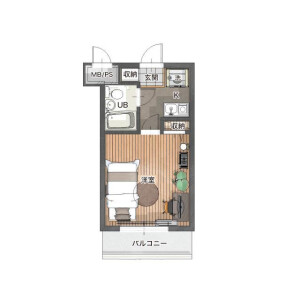 1K Mansion in Kandaiji - Yokohama-shi Kanagawa-ku Floorplan