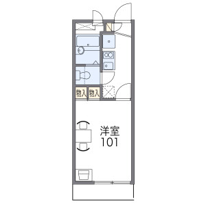 1K Apartment in Nishikawa - Amagasaki-shi Floorplan