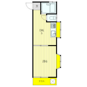 1DK Apartment in Mama - Ichikawa-shi Floorplan