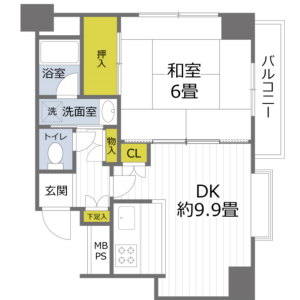 1DK {building type} in Negishi - Taito-ku Floorplan