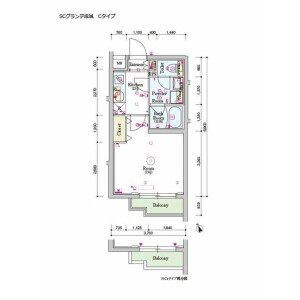 1K Mansion in Seijo - Setagaya-ku Floorplan