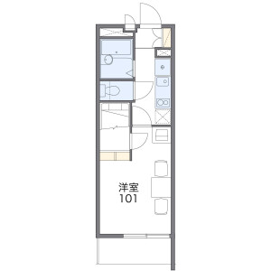 1K Mansion in Tanakacho - Ashikaga-shi Floorplan