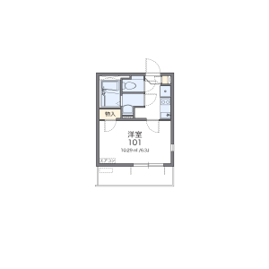 1K Mansion in Dambara - Hiroshima-shi Minami-ku Floorplan