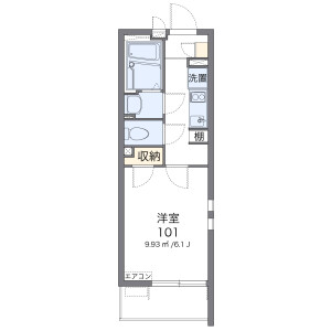 1K Apartment in Kuriki - Yokohama-shi Isogo-ku Floorplan