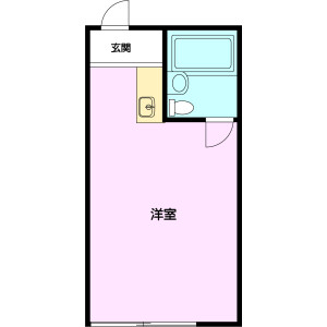 1R Mansion in Kamitakada - Nakano-ku Floorplan