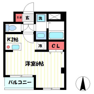 1R Mansion in Higashikasai - Edogawa-ku Floorplan