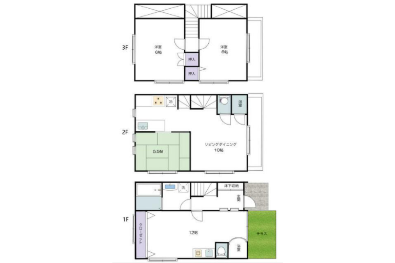 4LDK House to Buy in Shinjuku-ku Floorplan