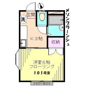 1K Apartment in Koyama - Nerima-ku Floorplan