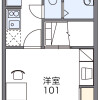1K Apartment to Rent in Gamagori-shi Floorplan
