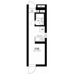 1K Mansion in Nishiochiai - Shinjuku-ku Floorplan
