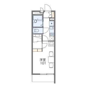 1K Mansion in Asahi - Osaka-shi Nishinari-ku Floorplan