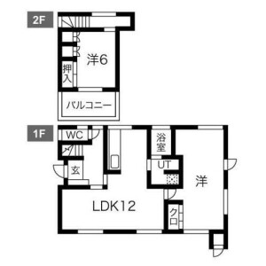 2LDK Apartment in Gohongi - Meguro-ku Floorplan