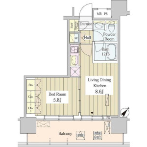 1DK Mansion in Higashinakano - Nakano-ku Floorplan