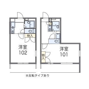 1K Apartment in Takamori - Isehara-shi Floorplan