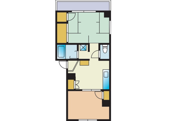 2DK Apartment to Rent in Ota-ku Floorplan