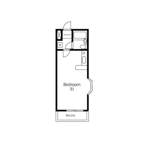 1R 아파트 in Higashikasai - Edogawa-ku Floorplan